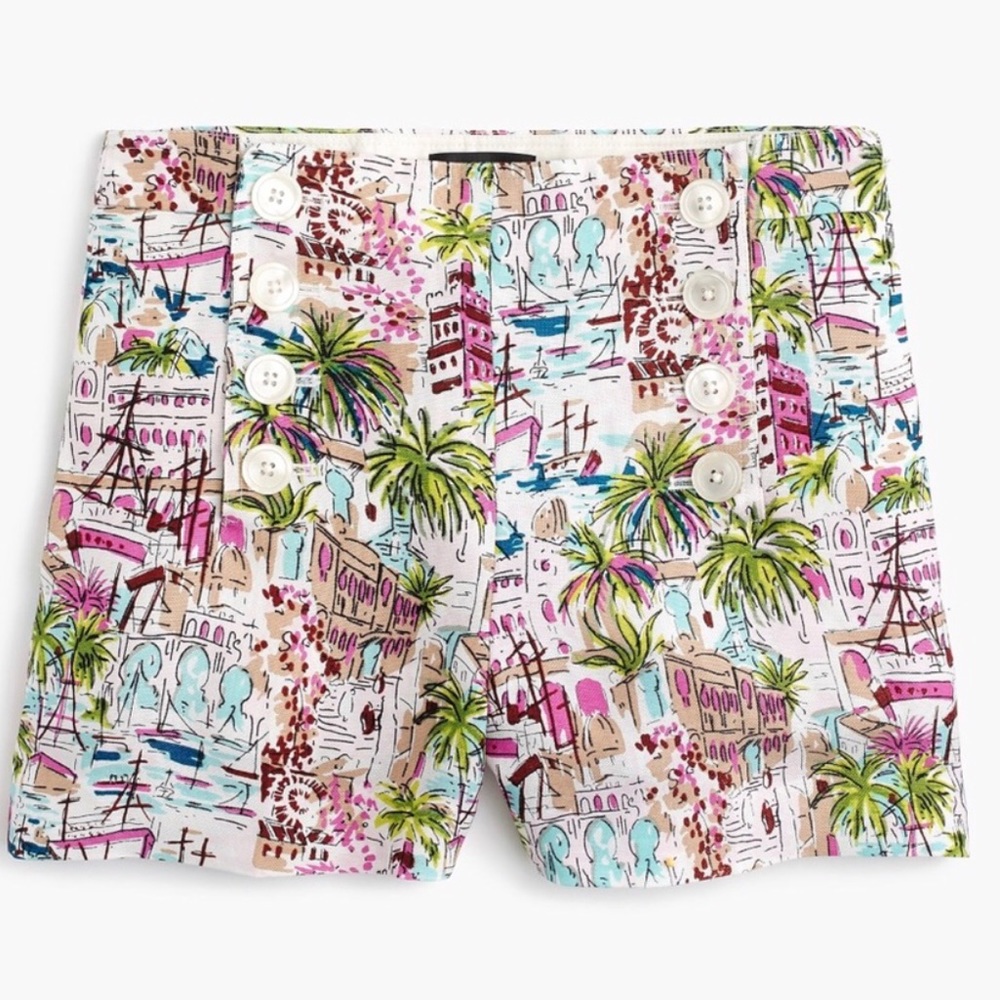 ⚡️J CREW Harbour Linen Sailor Shorts 4.